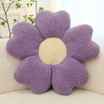 coussin décoratif fleurs relief polyester moderne orange vert rose beige marronclair
