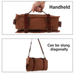 sac outils barman tissu texturé compartiments élastiques sangles réglables vintage utilitaire cocktails