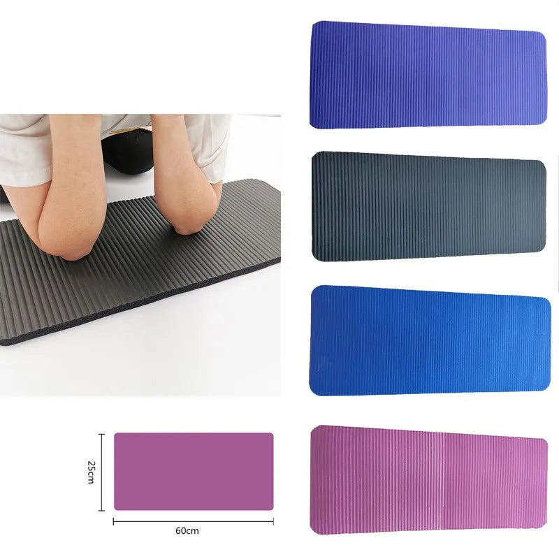tapis yoga bleu gris rayures horizontales moderne antidérapant portable