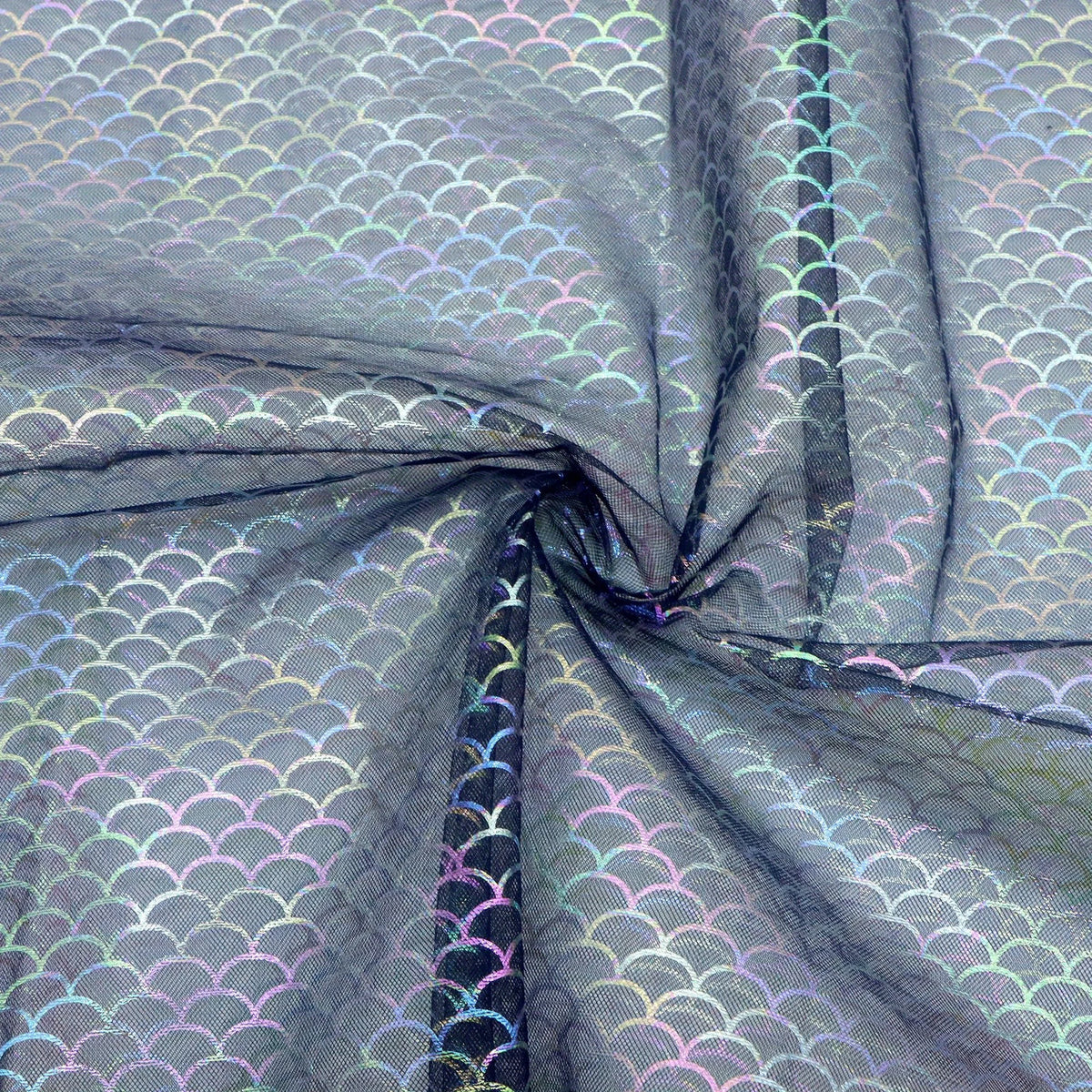 tissu polyester poisson violet blanc bleu clair noir rose jaune clair moderne 50x160cm
