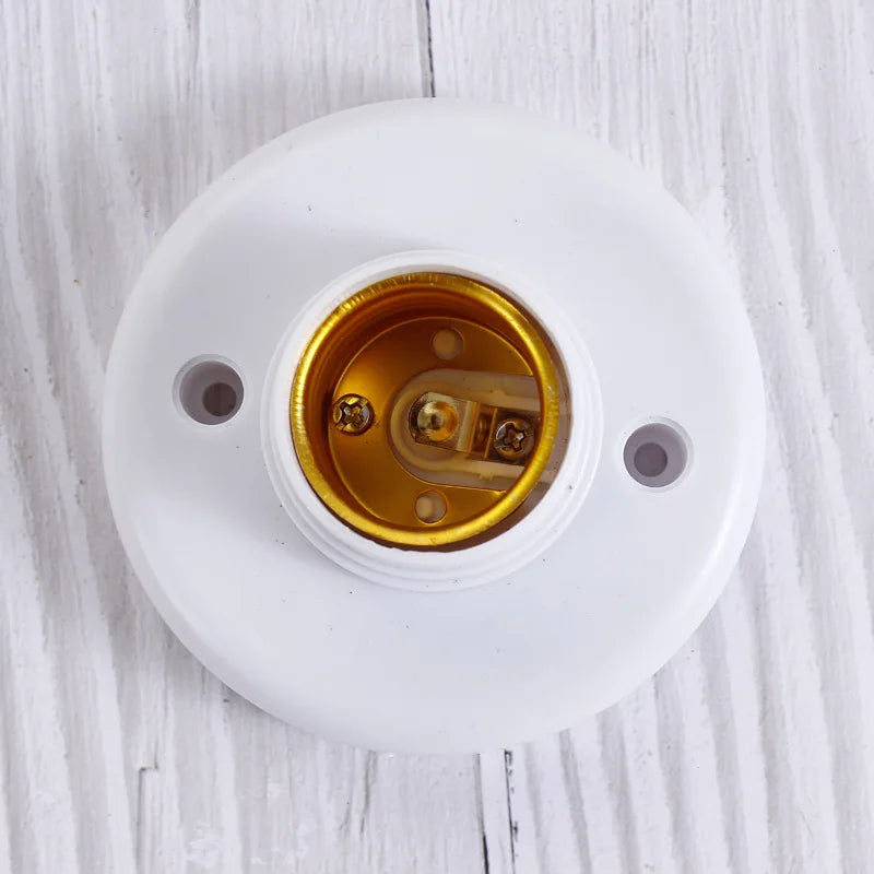 socquettes vis e27 ampoules blanc modernes base lampes doubles fixations plafonnier lumière or supports
