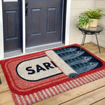 tapis sol moderne poissons sardines antidérapant résistant décoloration 30x50cm 40x60cm