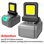 lampe torche led noire jaune rechargeable construction camping 180 lm pratique robuste