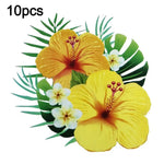 sticker adhésif anti mouches fleurs moderne blanc rouge jaune semi transparent maison deco