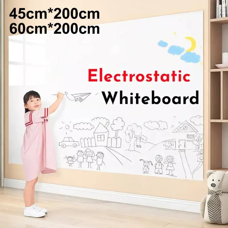 tableau blanc électrostatique adhésif facile 45cm 60cm surface lisse moderne pratique maison enseignement