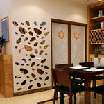 décoration murale moderne 20 pièces autocollants miroir formes ovales brillantes dorées maison
