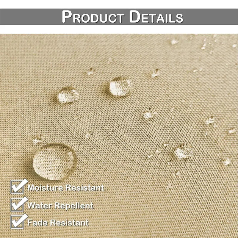 Image montrant la surface d'un produit résistant à l'humidité avec des gouttes d'eau. Le produit est conçu pour repousser l'eau et résister à la décoloration, idéal pour une utilisation durable en extérieur. L'image met en évidence les caractéristiques de protection contre l'humidité et la garantie de longévité.