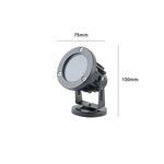 projecteur led moderne étanche noir vis fixation ip65 lumière extérieure jardin industrielle