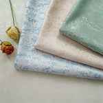 tissu brocart polyester vert menthe bleu clair beige moderne élégant texture marbrée résistance intempéries