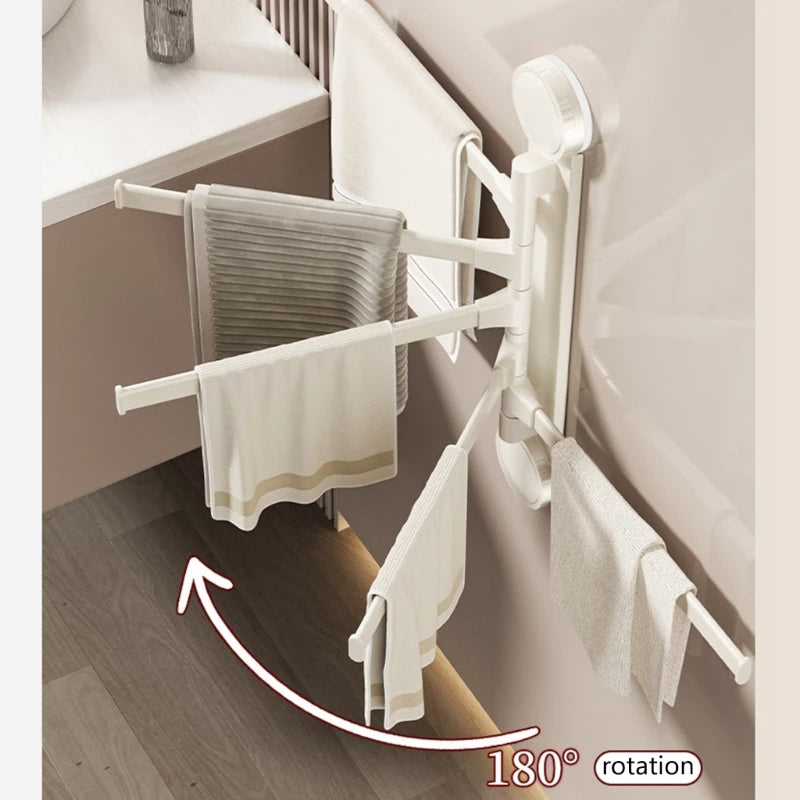 porte serviettes pliable blanc moderne ventouses serviettes incluses suction cups