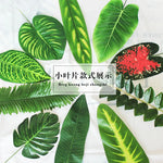 feuilles artificielles vertes tropicales moderne décoration extérieure anniversaire exposition photo fond faux plantes PVC