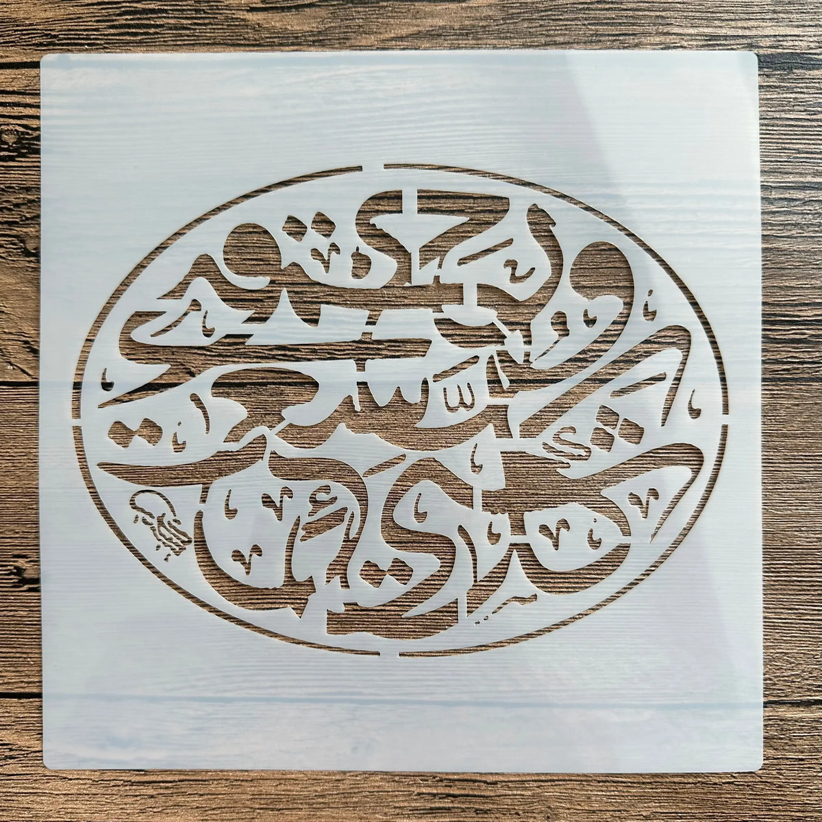 Stencil géométrique moderne blanc 20cm 20cm pochoir peinture bricolage album photo