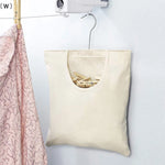 sac rangement pinces linge crochet suspendu tissu imprimé utilitaire fenêtre transparente minimaliste