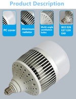 ampoule led e27 blanc 3000k moderne grille ventilation 200w 265v