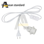 support lampe moderne interrupteur 303 prise eu blanc noir clips