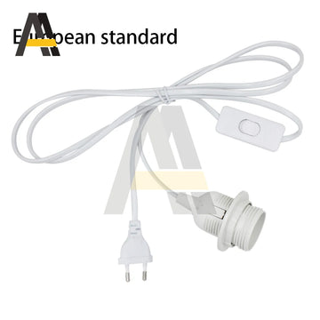 support lampe moderne interrupteur 303 prise eu blanc noir clips