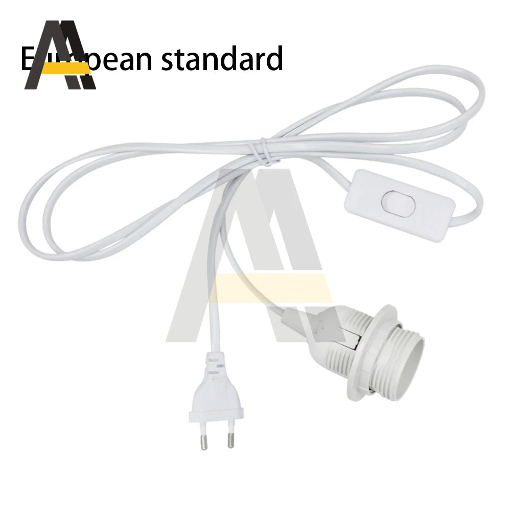 support lampe moderne interrupteur 303 prise eu blanc noir clips