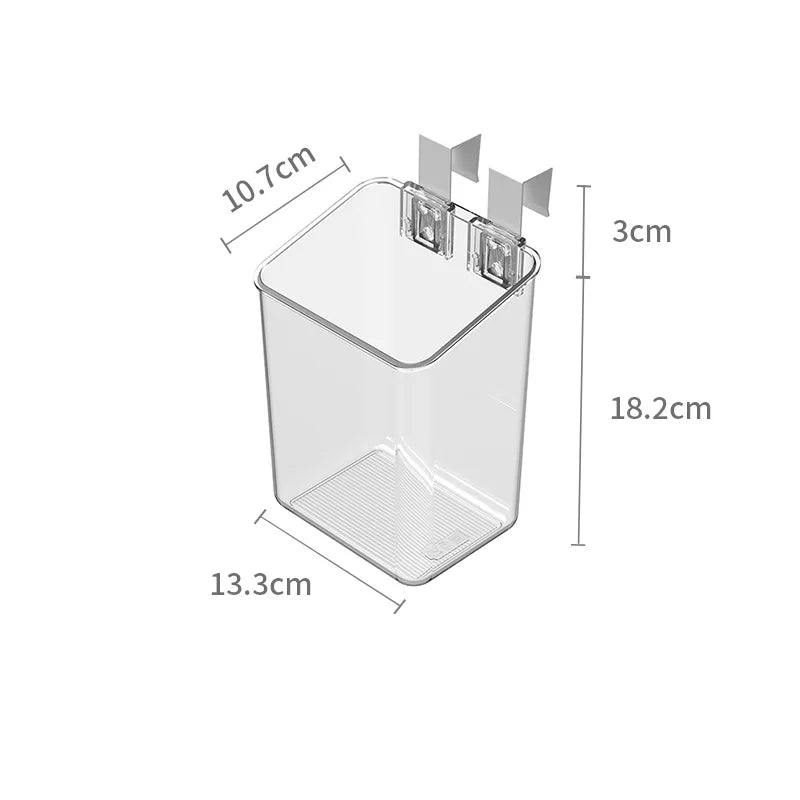 boîtes rangement transparentes cuisine adhésives respectueuses environnement modernes multifonctions rangement épiceries cosmétiques