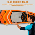 support mural bois planche surf cintre vis expansion moderne orange noir gris vert bleu