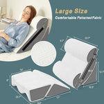 coussin incliné multifonctionnel blanc gris oreiller support ordinateur portable mémoire forme