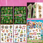 tatouages temporaires paw patrol multicolores animaux adhésifs sacs cartoon chiens personnages dessins animés