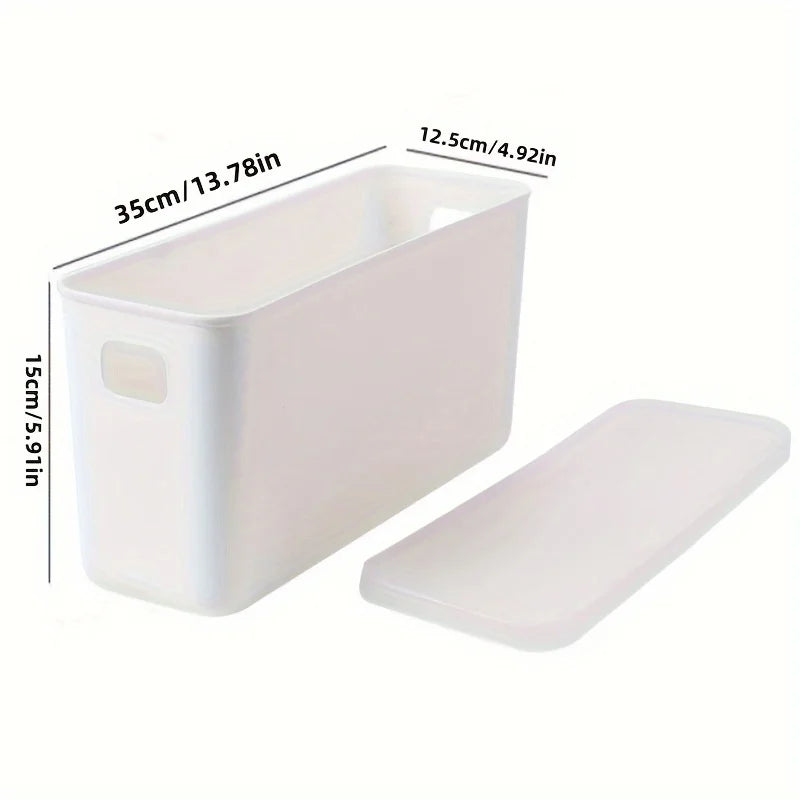 boîtes rangement plastique blanc orange rose vert bleu jaune moderne poignées couvercle