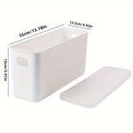 boîtes rangement plastique blanc orange rose vert bleu jaune moderne poignées couvercle