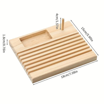 support couture bois rack outils bobines aiguilles règle artisanale multifonctionnelle pratique