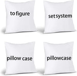 taies d'oreiller blancs sans motif moderne lit amovibles lavables polyester coton pp différentes tailles