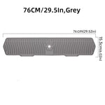 tapis cuisine pliable silicone anti dérapant respectueux environnement moderne noir gris blanc