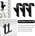 crochet radiateur moderne noir blanc suspension bar étagère salle bain organisateur maison support porte