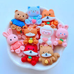 bijoux animaux rose bleu orange rouge marron clair blanc doux mignon coeurs patte oreille