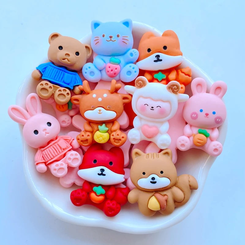 bijoux animaux rose bleu orange rouge marron clair blanc doux mignon coeurs patte oreille
