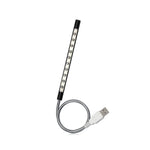 lampe led noir pince flexible interrupteur usb rechargeable moderne étude lecture
