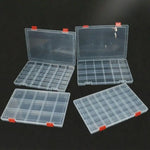 boîtes bijoux transparentes modernes compartiments clips fixation 15 24 36 48 grids rangement pratique