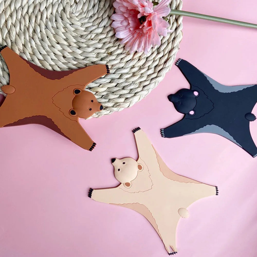 porte gobelet animaux imprimés créatif moderne adhésif rose jaune bleu marron tigre léopard