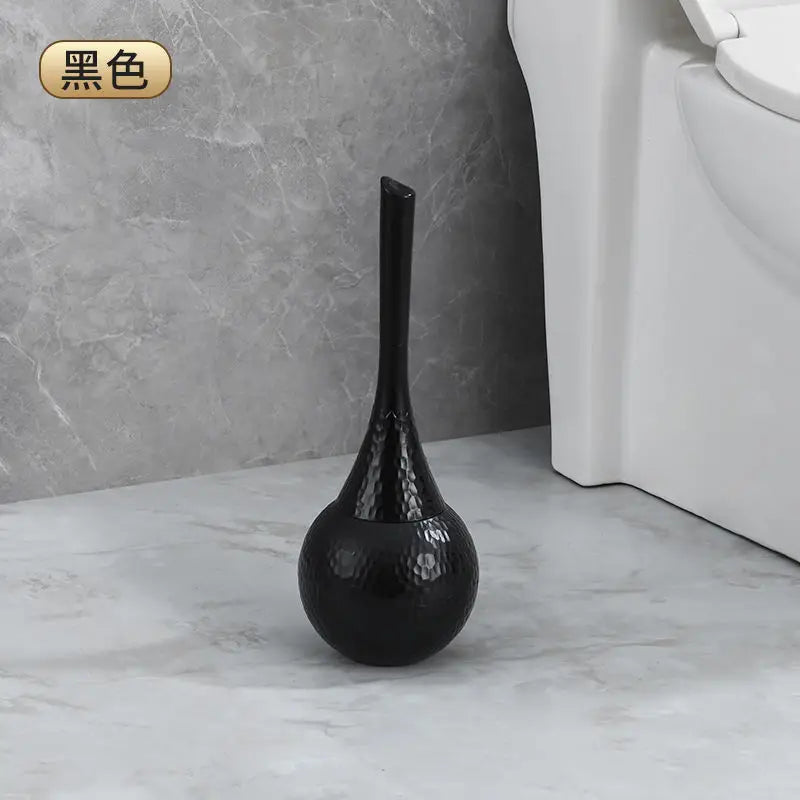 brosse wc or texture martelée base rangement embout flexible grip moderne