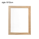 cadre bois texture naturelle feuilles séchées papier modeler coupelle plastique cuillère bois diy artisanat