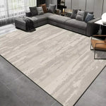 tapis salon moderne gris noir vert motif abstrait décoration maison intérieur appartement doux polyester