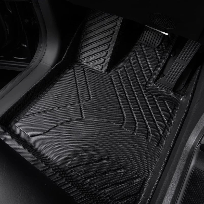 tapis sol voiture changan uni noir rayures diagonales motifs géométriques moderne imperméable antidérapant toutes