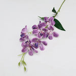 fleurs artificielles vanda soie bleu blanc vert jaune rose violet naturel intérieur décoration mariage