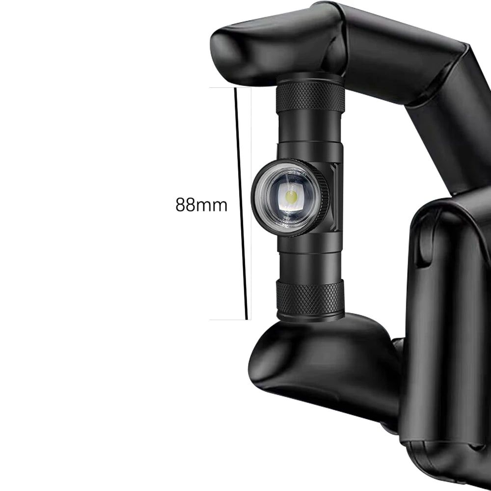 torche lampe rechargeable led zoomable 18650 batterie 180 degres camping pêche chasse