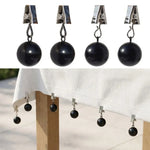 clips nappes noirs ronds brillants texturés modernes simples 5.7cm 2.2cm 6cm 2.5cm clips boule