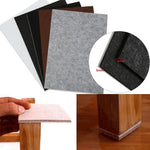 tapis protection meubles feutre adhésif anti rayures blanc gris noir 21x30cm 3mm 5mm