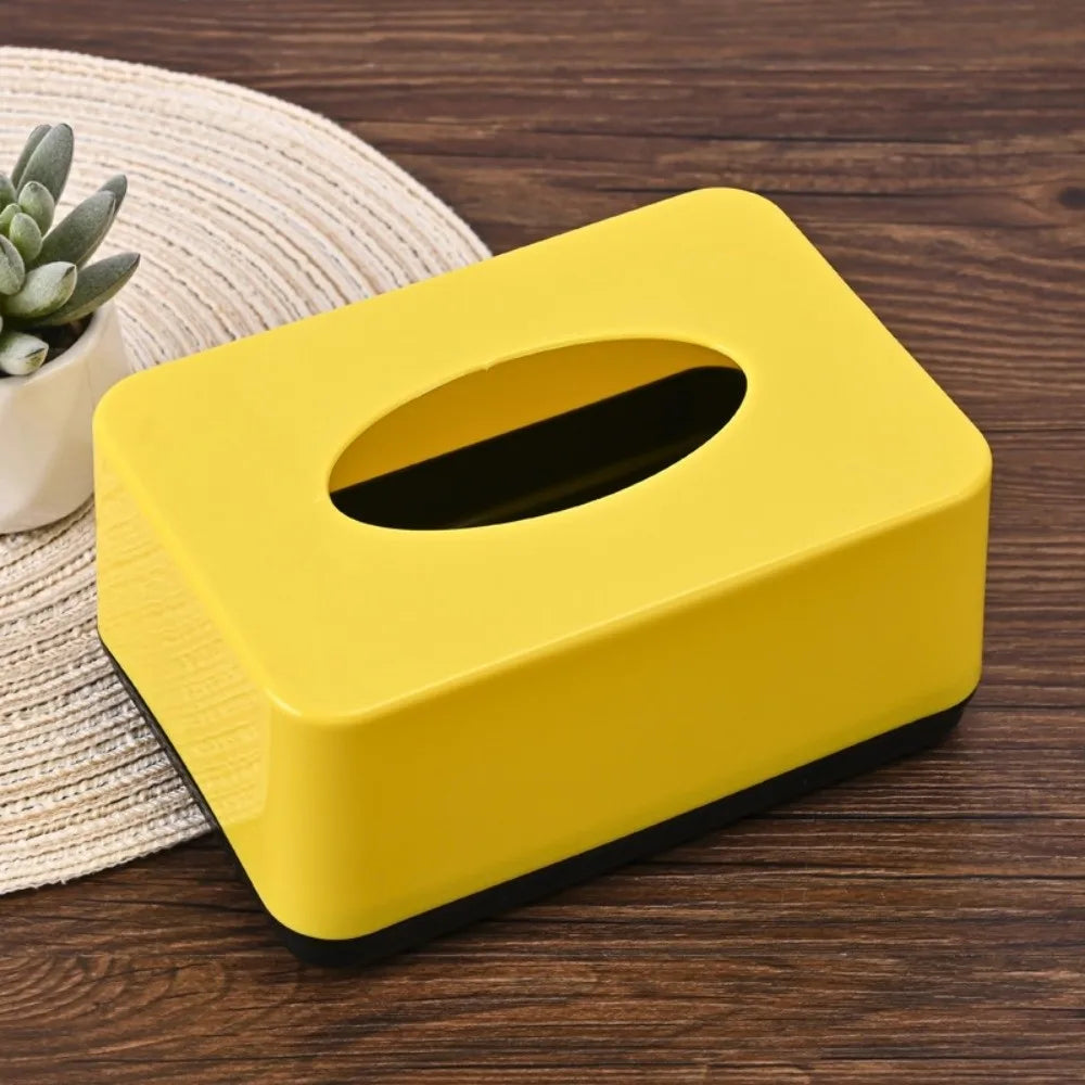 boîte mouchoirs moderne multicolore texture mat plastique papier mouchoir jaune orange bleu vert rose