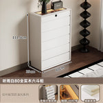 armoire bijoux moderne bois blanc lisse compartiments tiroirs maison 80x35x72cm