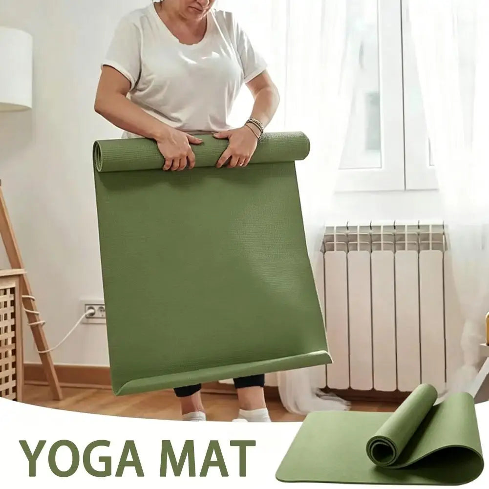 tapis yoga antidérapant eva orange vert olive gris blanc noir yoga fitness bienêtre rouleau