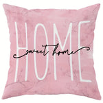 housse coussin imprimé fleurs roses hello spring sweet opaque moderne 45x45cm polyester