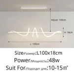 lampe suspendue moderne spirale blanc noir contemporaine télécommande trois modes lumière