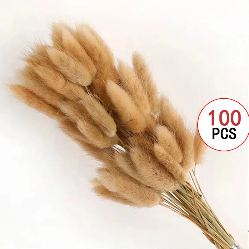décoration boho bouquet plumes séchées naturel anniversaire mariage table beige blanc rose pale
